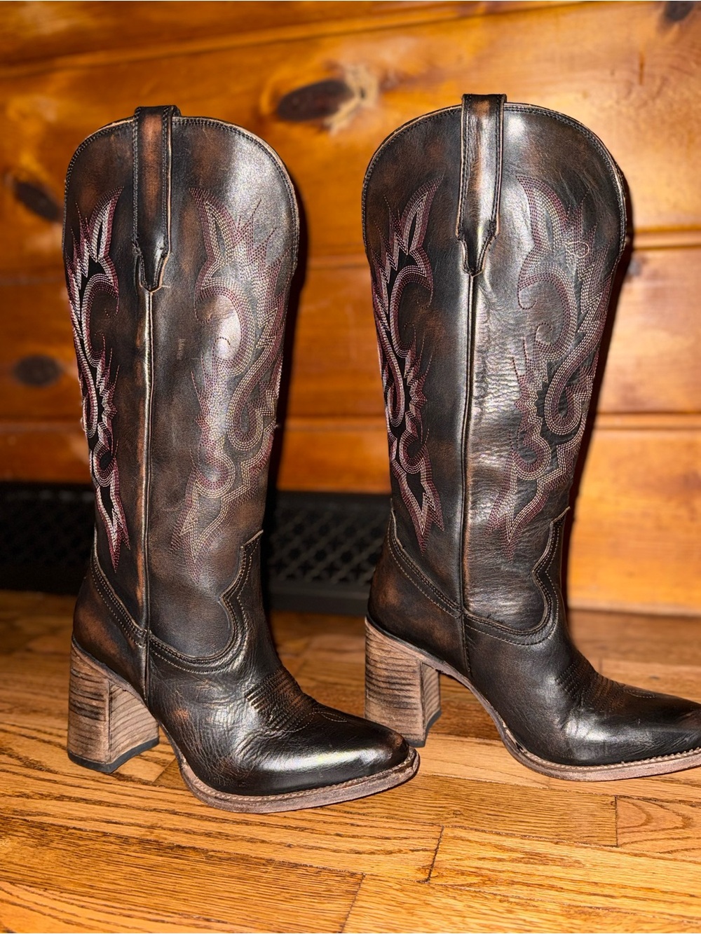 Freebird by Steven Jackson Black Leather Boots